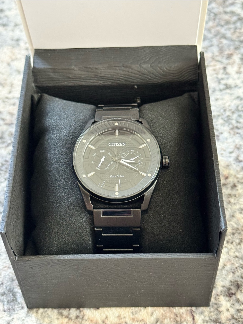 Citizen Black Stainless Steel Men's Eco-Drive Watch